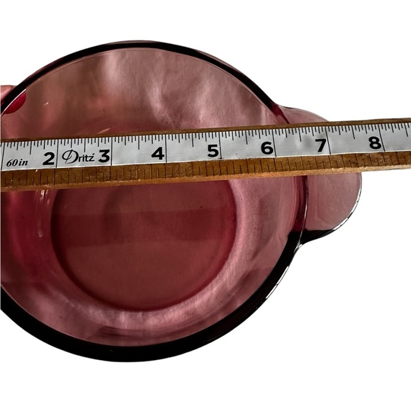 CORNING VISION USA CRANBERRY 1Q CASSEROLE 1174 - Picture 3 of 8